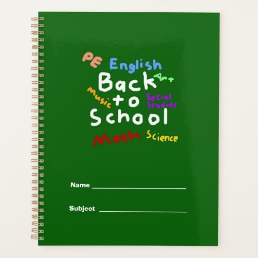 HI54EDU Terug naar school Planner (Voorkant)