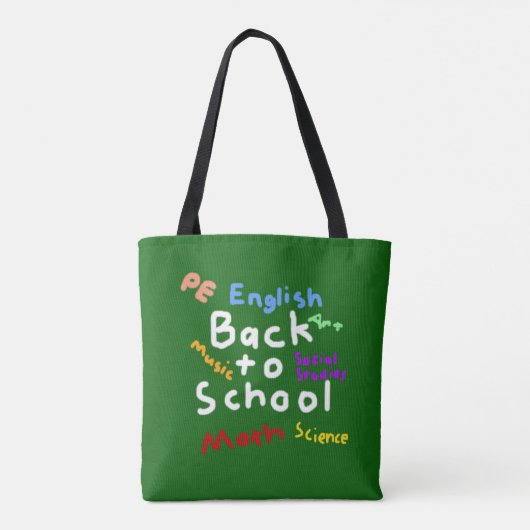 HI54EDU Terug naar school Tote Bag (Achterkant)