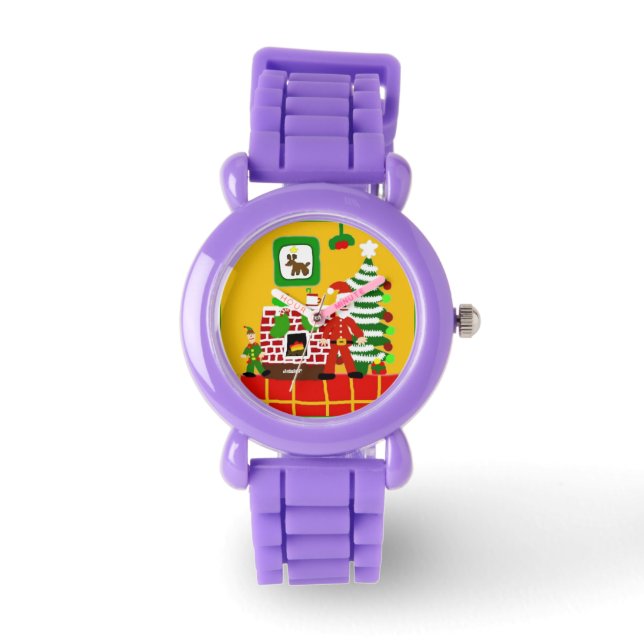 HI54WINT Yuletide Fireside Horloge (Voorkant)