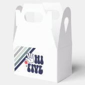 HI 5e verjaardag Retro Boy 5e verjaardag Bedankdoosjes (Geopend)