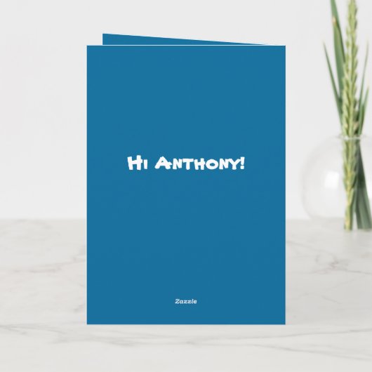 Hi Anthony#6 Bedankkaart (Achterkant)