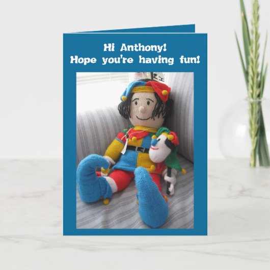 Hi Anthony#6 Bedankkaart (Voorkant)