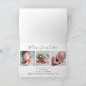 Hi Baby Foto Elegant Simple Chic Newborn Aankondiging (Binnen)