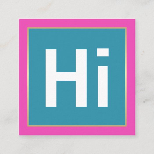 Hi BOLD COLORS | VISITEKAARTJES (Voorkant)