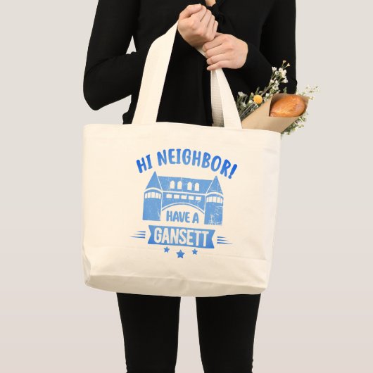 Hi-Buren hebben een Gansett Retro Style Cft Grote Tote Bag (Voorkant (product))