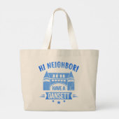 Hi-Buren hebben een Gansett Retro Style Cft Grote Tote Bag (Achterkant)