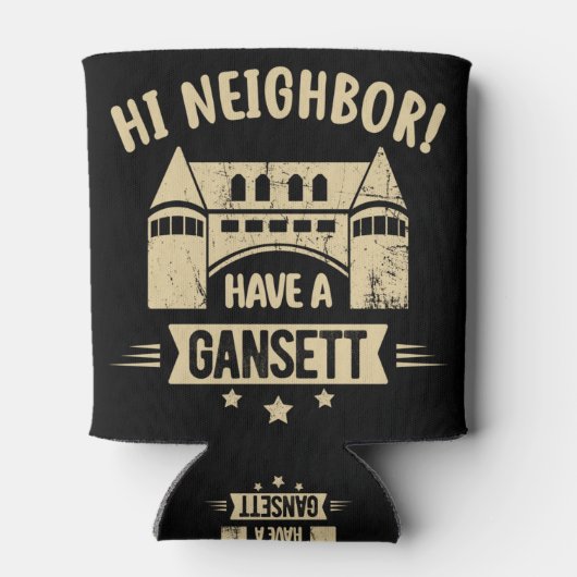 Hi-Buren hebben een Shirt van Gansett Blikjeskoeler (Achterkant)