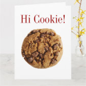 Hi Cookie BIG Wenskaart - SRF Kaart (Gele Bloem)