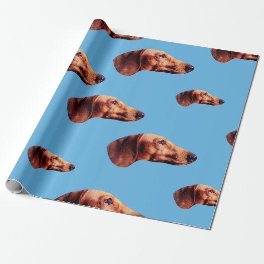 Hi Def Blue Wrapping Paper Cadeaupapier (Uitgerold)