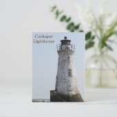 Hi-def Fotografie Cockspur Vuurtoren, Savannah Briefkaart (Staand voorkant)