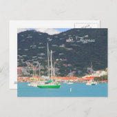 Hi-def fotografie van St. Thomas, Boats Briefkaart (Voorkant / Achterkant)