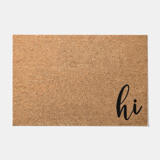 Hi-Deurmat, Hi Welcome Doormat, Housewarming Gift Deurmat (Voorkant)