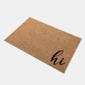 Hi Doormat, Funny Personalized doormat Deurmat (Schuin)