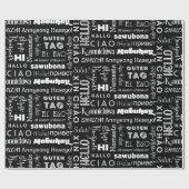 HI en Hallo! Wereldwijd Cadeaupapier (Vlak)