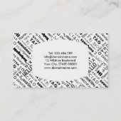 HI en Hallo! Wereldwijd Visitekaartje (Achterkant)