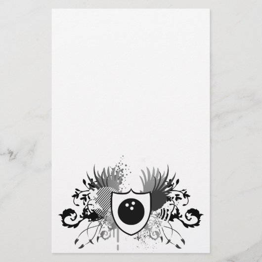 hi-fi bowling briefpapier (Voorkant)