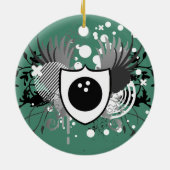 hi-fi bowling keramisch ornament (Achterkant)