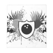 hi-fi bowling notitieblok (Voorkant)
