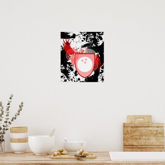 hi-fi bowlingcrest poster (Keuken)