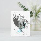 hi-fi llama. briefkaart (Staand voorkant)