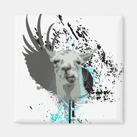hi-fi llama. magneet (Voorkant)