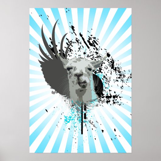 hi-fi llama. poster (Voorkant)