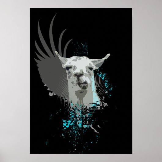 hi-fi llama. poster (Voorkant)