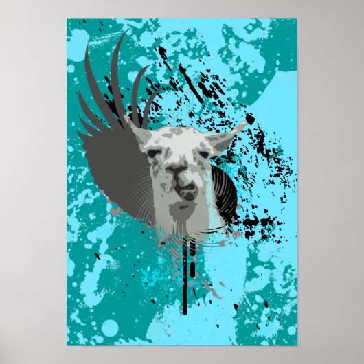 hi-fi llama. poster (Voorkant)