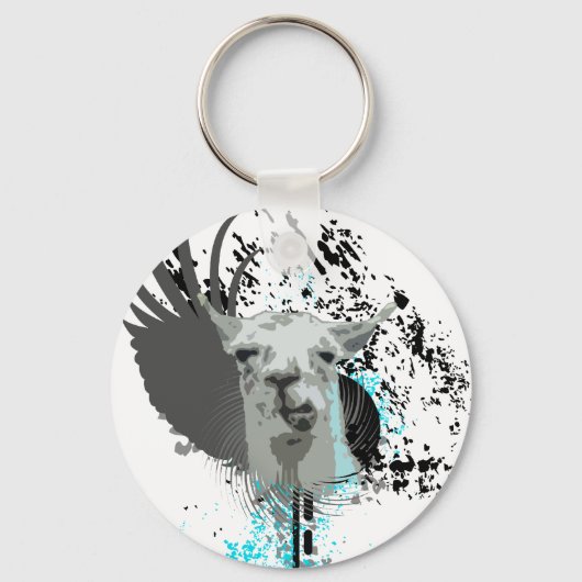 hi-fi llama. sleutelhanger (Voorkant)