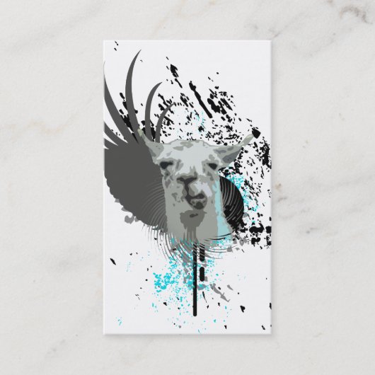 hi-fi llama visitekaartje (Voorkant)