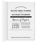 hi-fi pirate skulls trouwuitnodigingen (Binnen (Rechts))