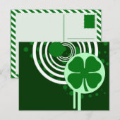 hi-fi shamrock bubbles briefkaart (Voorkant / Achterkant)