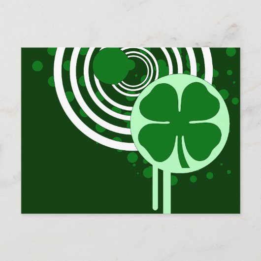 hi-fi shamrock bubbles briefkaart (Voorkant)