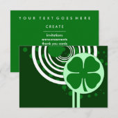 hi-fi shamrock bubbles kaart (Voorkant / Achterkant)