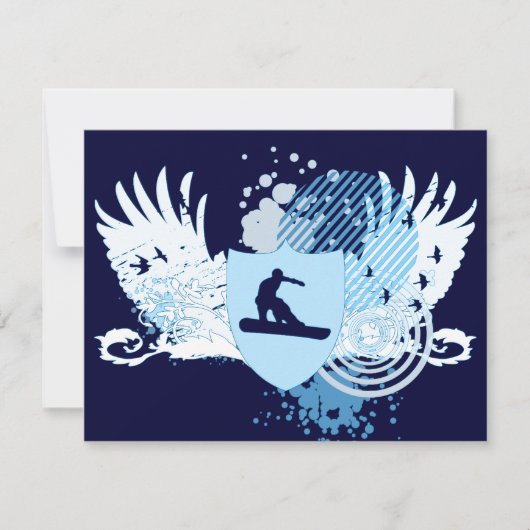 hi-fi sneeuwboarder kaart (Voorkant)