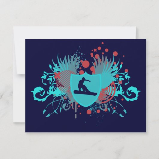 hi-fi sneeuwboarder kaart (Voorkant)