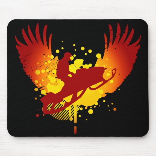 hi-fi sneeuwscooter muismat (Voorkant)