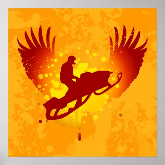 hi-fi sneeuwscooter poster (Voorkant)