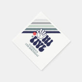 HI FIVE Retro streep Servet (Hoek)