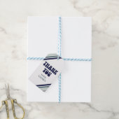Hi Five Retro Strepen verjaardag Cadeaulabel (Met Touw)