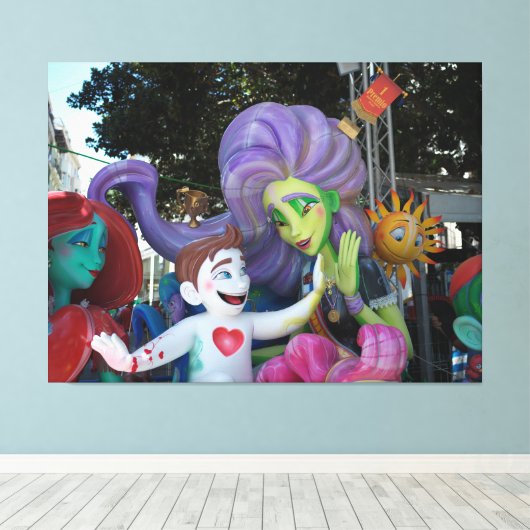 Hi Five Sculpture Canvas Afdruk (Insitu (Houten vloer))