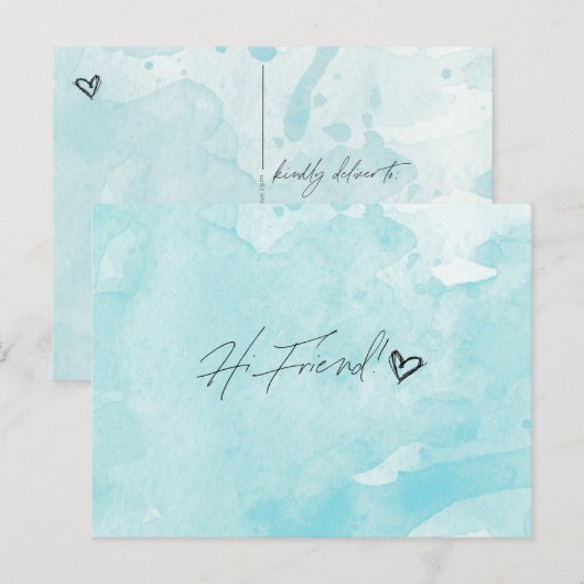 Hi Friend Briefkaart (Voorkant / Achterkant)