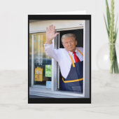 Hi Get Your Burger Donald Trump Cooks Fries Worker Kaart (Voorkant)