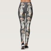 Hi Girl Baby Cute Tekening Leggings (Achterkant)