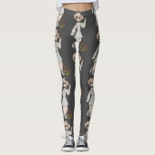 Hi Girl Baby Cute Tekening Leggings (Voorkant)