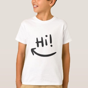 Hi glimlachen t-shirt
