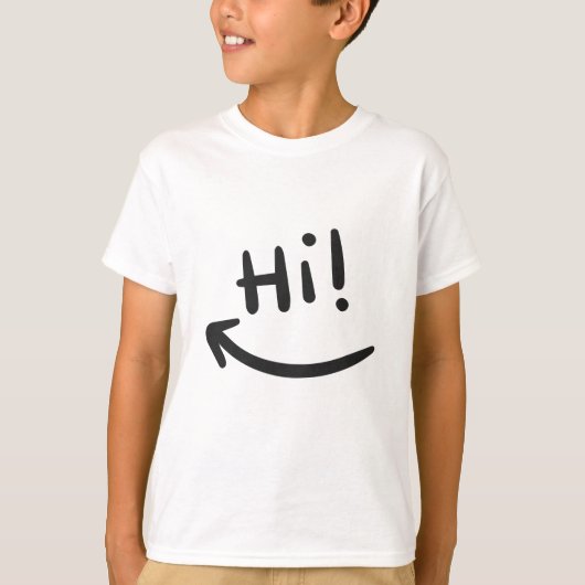 Hi glimlachen t-shirt (Voorkant)