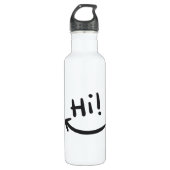 Hi glimlachen waterfles (Voorkant)