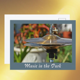 Hi-Hat-Bekkens Music in the Park-Fotografie Briefkaart