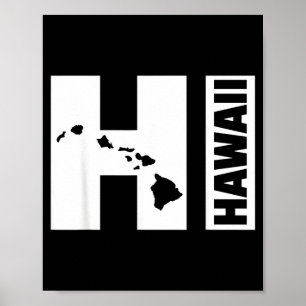 HI Hawaiaanse eilanden Poster